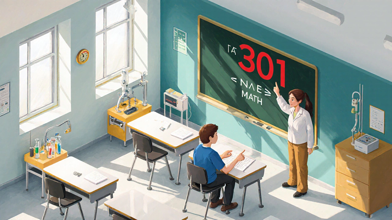 Isometric classroom in Massachusetts showing high NAEP math score.