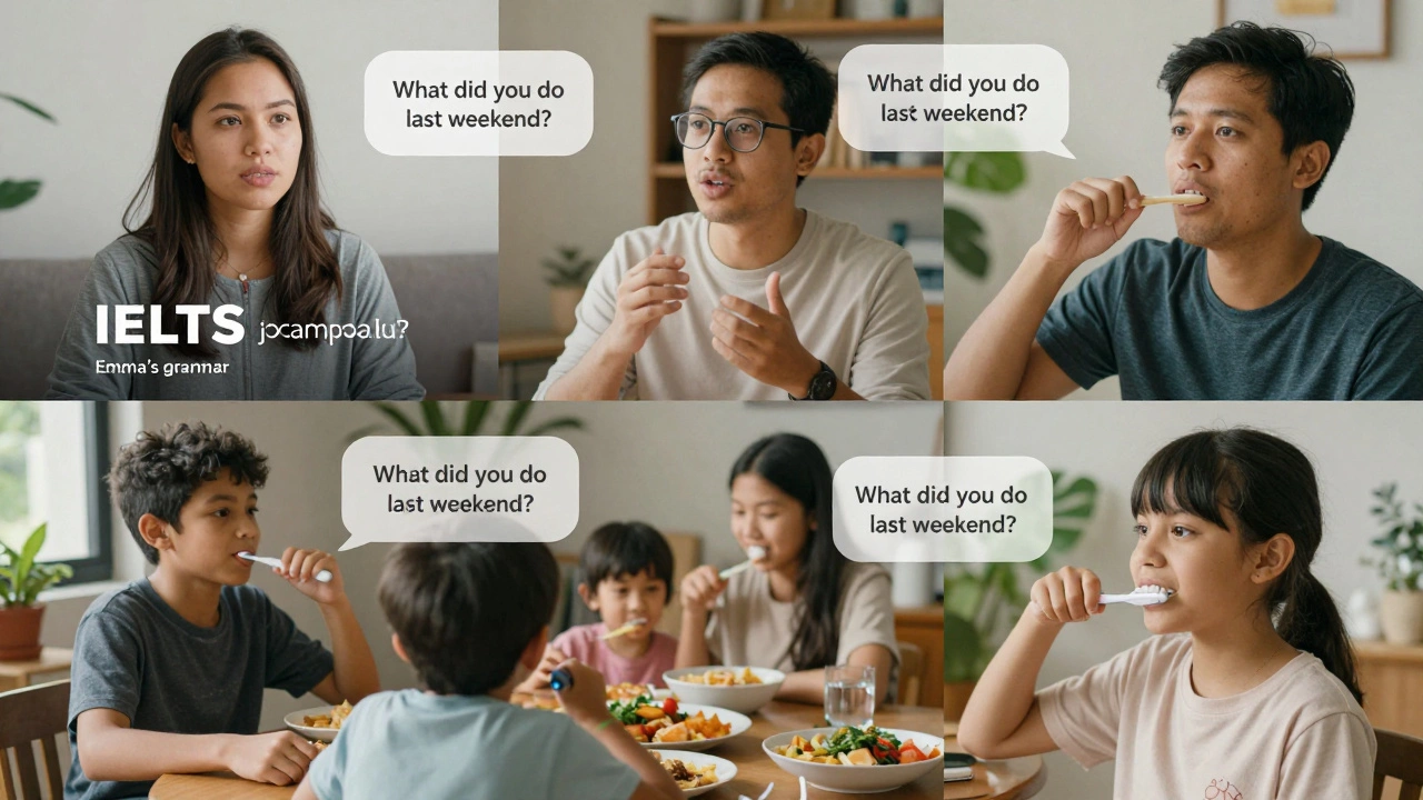 Three learners from different countries practice English daily in their real-life environments.