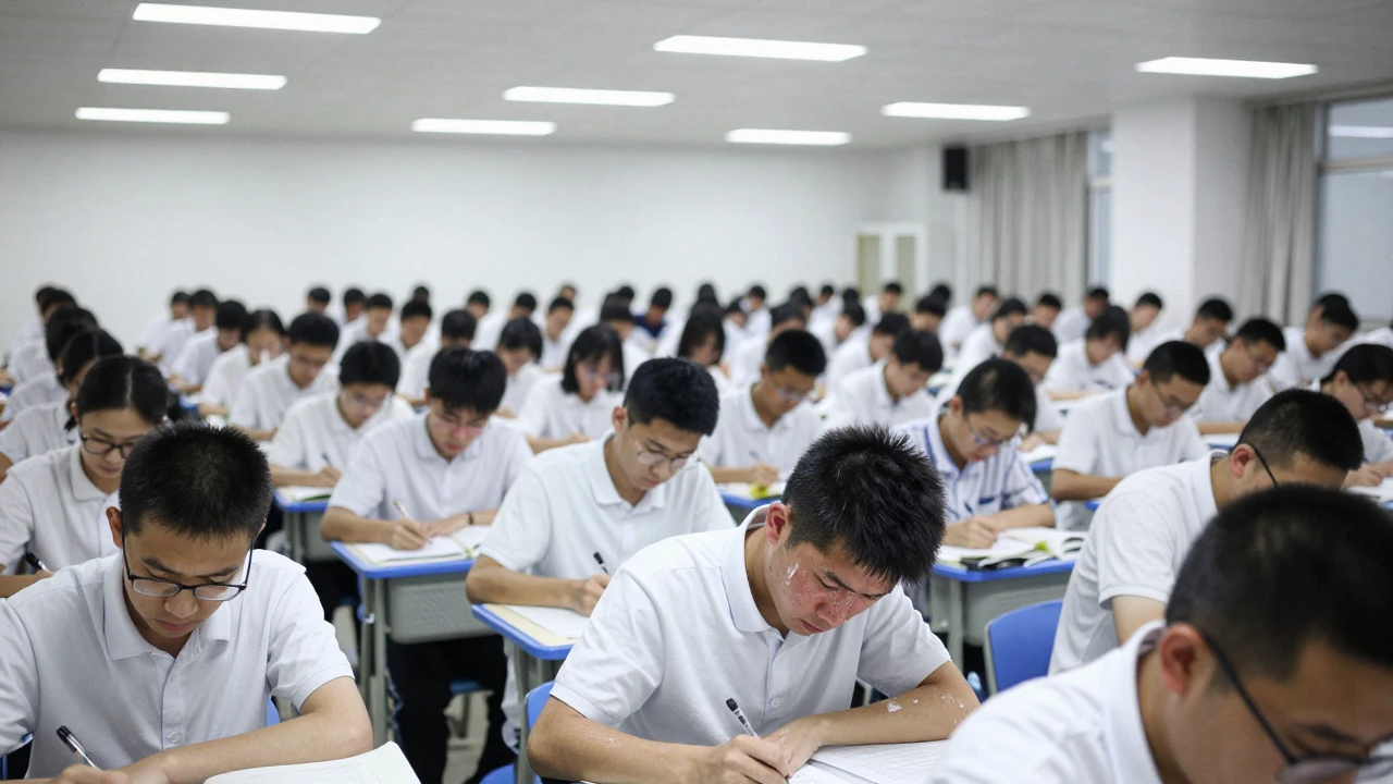 Thousands of students taking the Gaokao exam in China